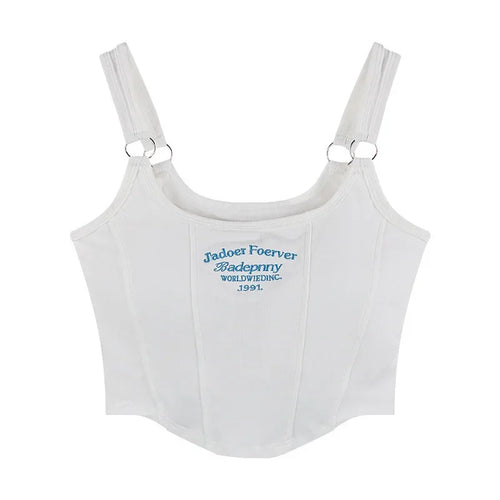 1pc Letter Print Cotton Women Small Breast Bras Hot Girls Wear Casual