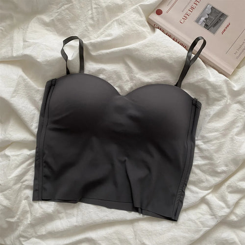 1pc Popular Cool Solid Knitted Yoga Gym Tank Top Bra Seamless